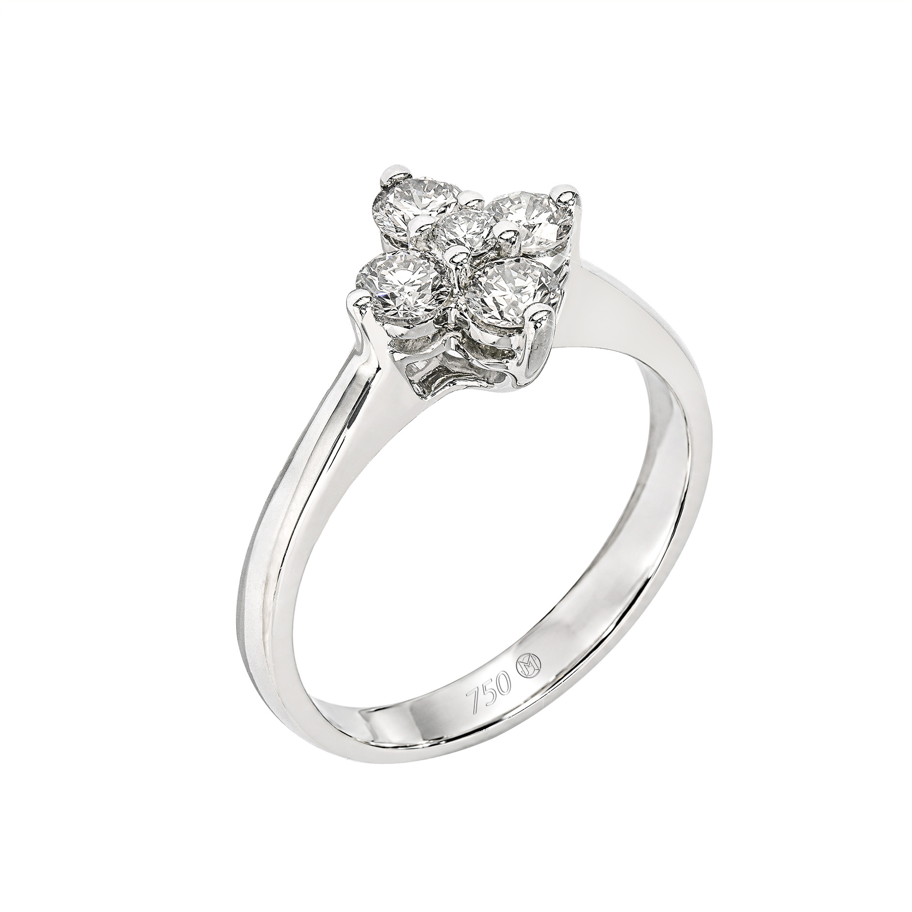18K Gold Diamond Ring